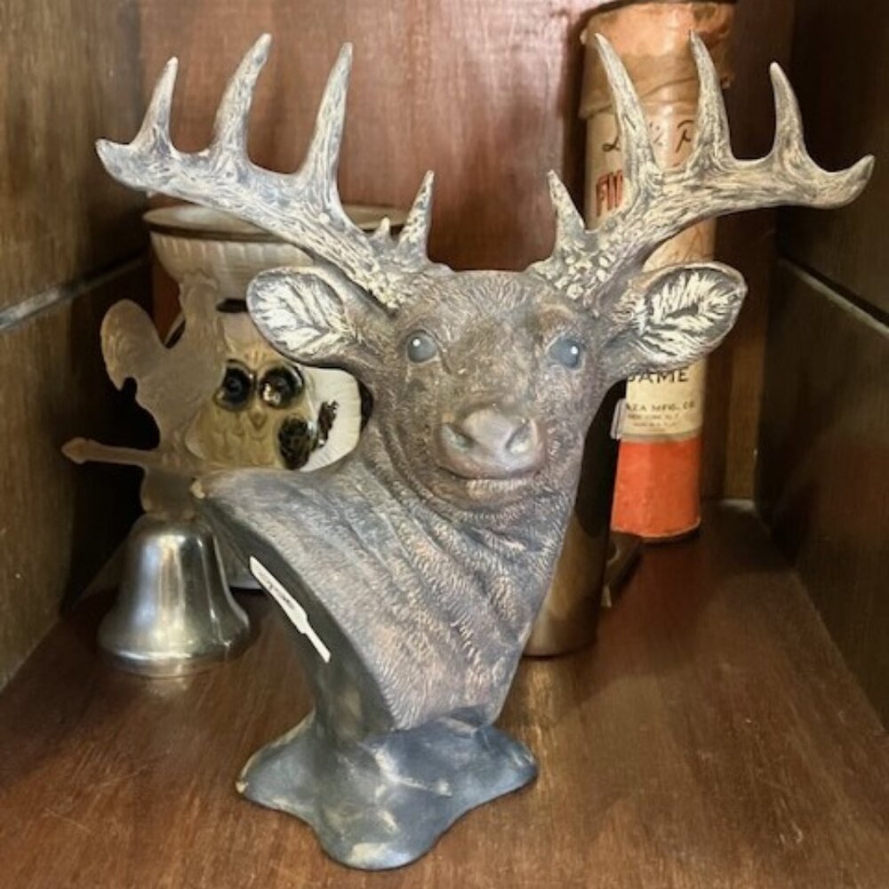 Ceramic Deer Head Decor Item.